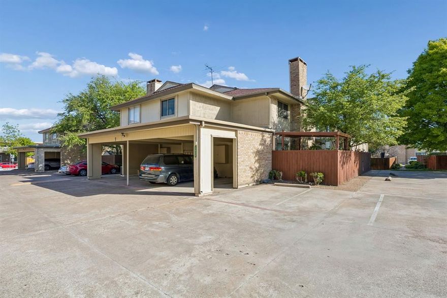 Fantastic Tri-Level Condo in a Highly Sought-After Community near UTD. This bright and spacious home offers the perfect blend of style, comfort, and versatility. The unique tri-level layout provides ideal separation of spaces. The main level features a fabulous kitchen and dining area, a Great sized living room with a cozy fireplace, and a convenient half bath, creating a perfect setup for everyday living and entertaining. Upstairs, you'll find two generously sized bedrooms, 2 full bathrooms, The primary owner suite offering a walk in closet. Offering comfort and privacy. The finished basement includes a large room or second living room. Neautral tones throughout and ready to move in! Step outside to the charming courtyard, perfect for relaxing, gardening, or entertaining. Enjoy  the community pool, just steps away. HOA Dues include Water,Sewer,Trash,& Blanket Insurance Policy. Shopping and Restaurants nearby.
