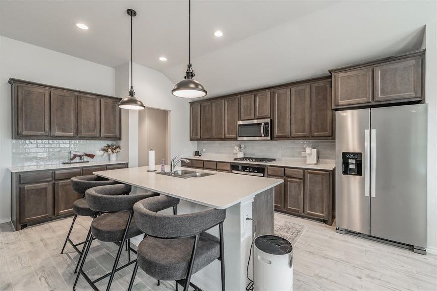 Welcome to 744 Stone Eagle Drive, nestled in the heart of Azle.  This home is a stunning nearly new home by Impression Homes is ready for you to add your personal details. These 4 bedrooms and 2-bathroom home offers the perfect blend of modern design, comfort and functionality.  The open concept floor plan seamless connects multiple living areas, making it ideal for entertaining or everyday living.  Enjoy spacious bedrooms, and a thoughtfully designed layout which maximizes natural light and flow.  Outdoors features a lovely, covered patio and oversized backyard. This move in ready home is perfect for anyone looking for new construction without the wait, in a growing are known for its affordability, space and quality of life.  

Living in Azle, Texas means enjoying the best of both worlds, peaceful small-town charm with easy access to Fort Worth.  Residents love Azle for its highly regarded schools, proximity to Eagle Mountain Lake, outdoor recreation and a strong sense of community. Whether you are boating, fishing, hiking or simply enjoying quiet nights on your covered patio, Azle offers a relaxed lifestyle without sacrificing convenience. Don't miss this opportunity to own a like new home in one of North Texas' most desirable communities.