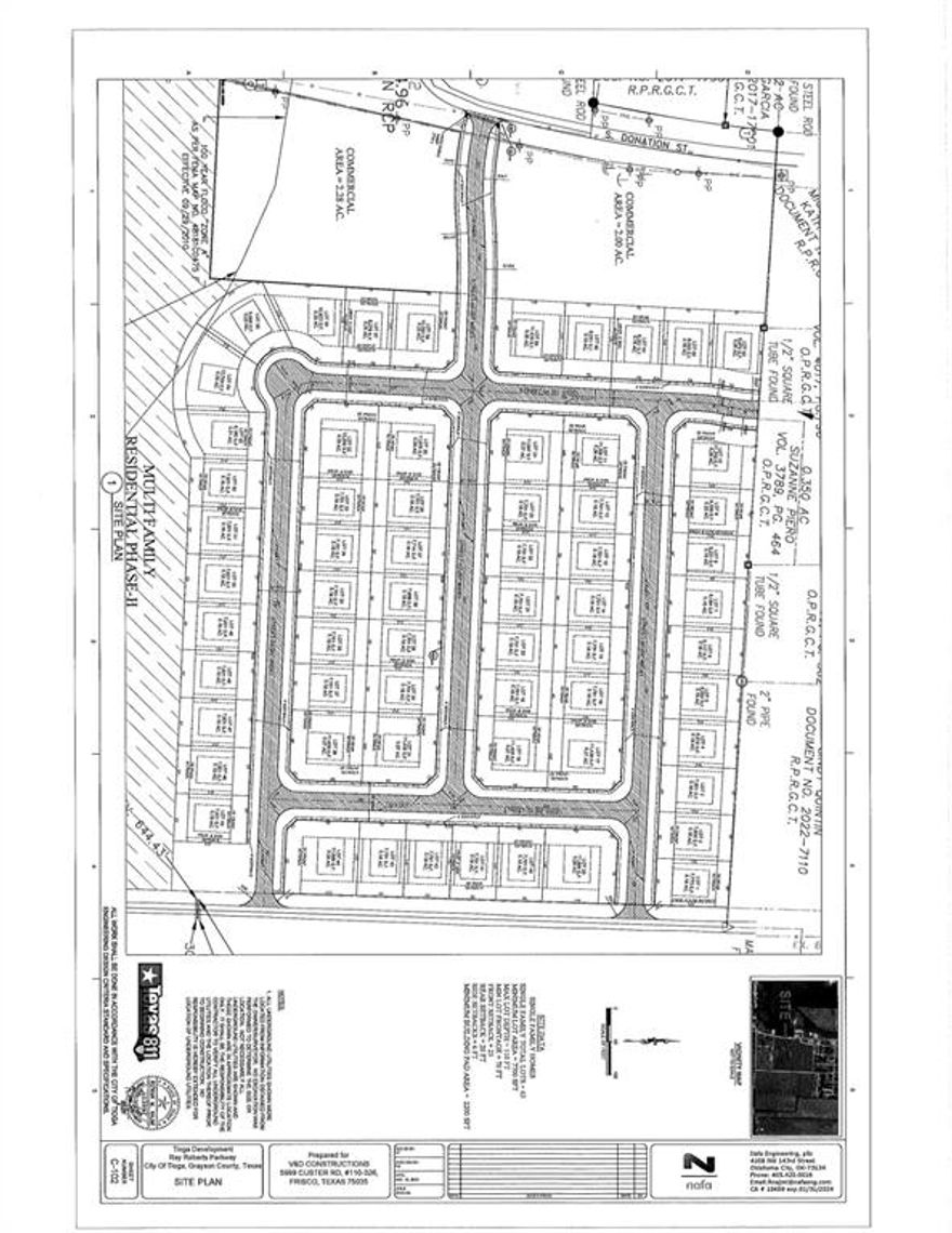 91 Future Residential lots in city limits with Tioga city water and sewer will average 70x110.