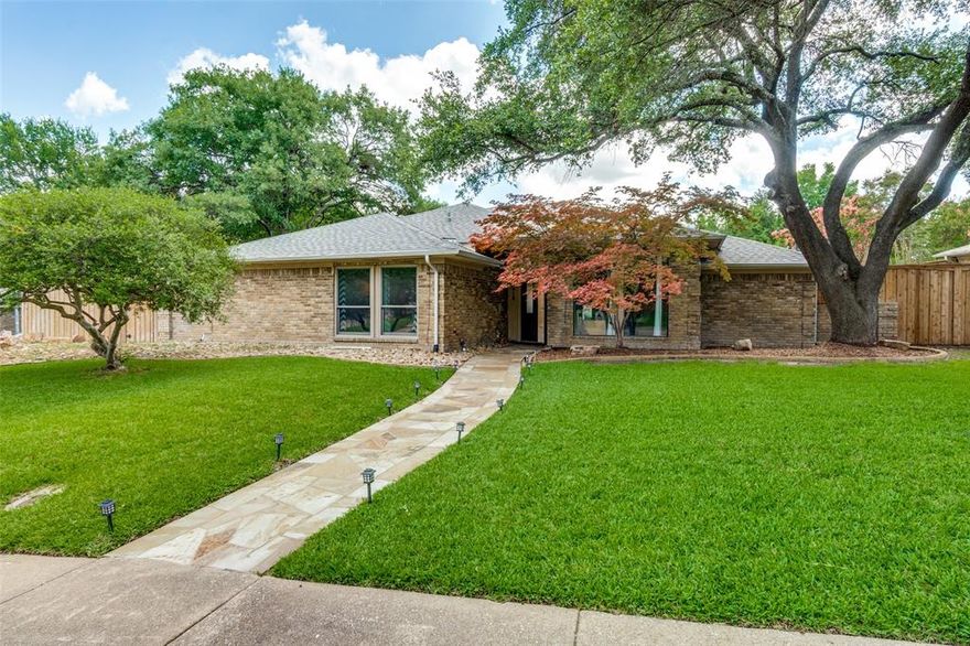 PRICED TO SELL!! Beautiful corner lot home with a pool in the desirable Prestonwood neighborhood—zoned to Brentfield Elementary and JJ Pearce High! This updated 3-bed with a game room, office or bedroom flex space. This 2.5-bath residence offers modern comfort with a long list of recent upgrades. Interior highlights include fully remodeled bathrooms (2023), updated lighting, fans, faucets, and upgraded door handles (2024–2025), plus a tankless water heater (2022). Energy-efficient Andersen windows (2023) new attic insulation (2025), and a smart sprinkler system provide year-round efficiency and ease. 

Major system updates include full plumbing and sewer line replacement to PVC (2022) and completed foundation work (2022). Exterior improvements feature a new roof, skylight, gutters, and pool coping (2025), along with French drains, trench drainage, fresh landscaping (2025), and stained fencing (2025). Smart features like MyQ remote garage access, AT&T Fiber (2024), and upgraded entry security (2024). This move-in ready home is built to impress!

Easy access to 635, DNT, Pres. George Bush Turnpike. 
Get to downtown Dallas or Frisco within 15 minutes!!!