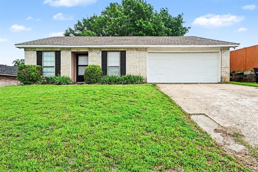 Welcome to 817 Panay Way Dr in Fort Worth a beautifully maintained home offering comfort, space, and everyday convenience. Nestled in a quiet, established community, this property features a functional layout designed for both relaxing and entertaining.

Step inside to discover an inviting open-concept living area filled with natural light, seamlessly connecting to the dining space and kitchen. The kitchen offers ample cabinetry and workspace, making meal prep easy and enjoyable. Spacious bedrooms provide comfort and privacy, while the primary suite offers a peaceful retreat. Enjoy outdoor living with a generously sized backyard, perfect for gatherings, pets, or simply
unwinding after a long day.

Conveniently located near major highways, shopping, dining, and schools, this home offers the perfect blend of suburban tranquility and city accessibility.