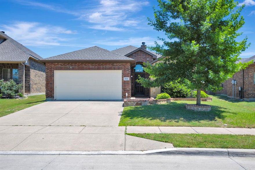 Step into comfort and style in this beautifully maintained home featuring stunning brick and stone curb appeal and thoughtful details throughout. The spacious living room is anchored by a cozy wood burning fireplace, while arched entries and art niches add character and architectural charm. The kitchen is designed for both function and style with granite countertops, tile backsplash, recessed lighting, stainless steel appliances, a pantry, and a convenient breakfast bar perfect for everyday living and entertaining. The large primary suite offers a relaxing retreat with dual vanities, a garden tub, separate shower, spacious walk in closet, and elegant double door entry to the bathroom. Step outside to enjoy the backyard complete with a covered patio and storage shed, offering plenty of space for relaxing, grilling, or extra storage needs. Conveniently located close to shopping, parks, and green spaces within the subdivision, this home combines comfort, convenience, and curb appeal in one exceptional package. Schedule your private showing today and see everything this beautiful home has to offer before it’s gone!
