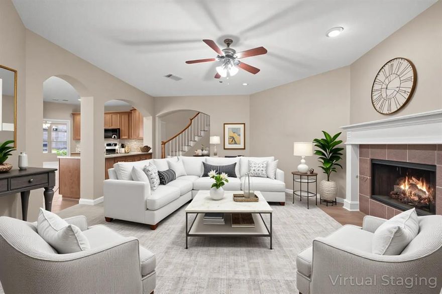 LAYOUT & LOCATION! Welcome to this lovely home tucked in a private gated community of only 16 homes! Just 20 minutes from AT&T Stadium, Globe Life Field, and Six Flags, you’ll enjoy the convenience of nearby entertainment while coming home to a quiet, comfortable setting.
Step inside to find a fantastic layout that makes daily living and entertaining a breeze. The main level offers a formal living and dining area at the front of the home, while the open-concept kitchen seamlessly connects to the spacious family room—perfect for gatherings or cozy nights in.
Upstairs, you’ll discover all the secondary bedrooms along with a third living area that can flex as a game room, media space, or home office to suit your lifestyle. The low-maintenance backyard includes a covered patio where you can relax year-round. Additional highlights include a 4yr old roof and a washer and dryer included for your convenience. If you’re looking for a home with a great layout, modern essentials, and easy access to everything Arlington has to offer, this one is ready to welcome you!