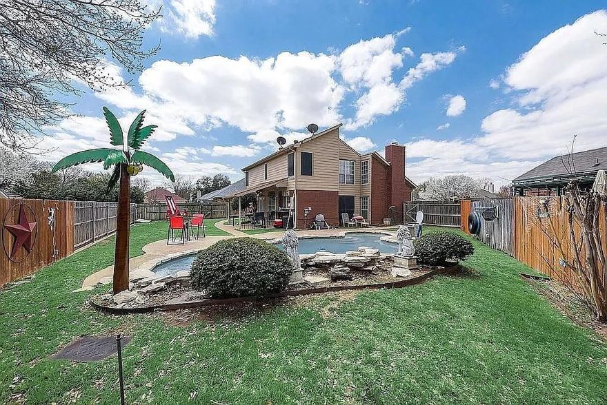 Welcome to your new favorite address tucked at the end of a quiet cul-de-sac with NO HOA. 

This lovingly maintained 3-bedroom, 2-bathroom beauty checks all the boxes:
Open-concept layout with vaulted ceilings
Cozy fireplace 
Updated flooring 
New Roof
New HVAC
And yes—NO HOA.  

The kitchen serves up function and flow with ample cabinets, a breakfast bar, and space for everything from morning cereal to your dinner parties.

Retreat to your primary suite, featuring a walk-in closet big enough to hide from your responsibilities, dual vanities, a soaking tub, and a shower for when you’re running late but still want to feel like royalty.

Now for the crown jewel: your backyard paradise.
*Sparkling pool
*Vibe-ready patio
This is your personal resort—minus the tourists and towel wars.

Located just minutes from major highways, DFW Airport, shopping, dining, and great schools—you’re close to everything, but you’ll rarely want to leave.

This isn’t just a house—it’s your upgraded lifestyle with floaties included. Schedule your showing today before someone else dives in first.