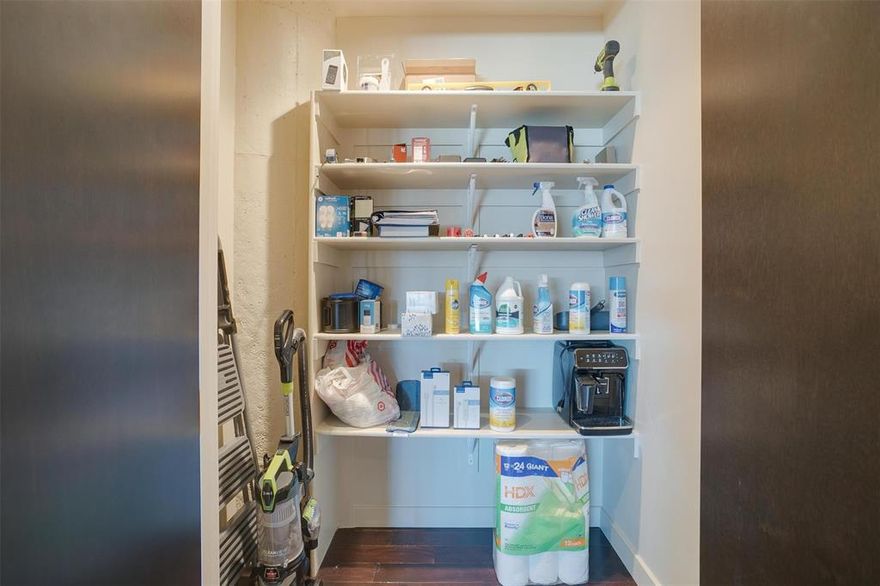 WOW! Once you step into the heart of Fort Worth’s vibrant W. 7th district with this breathtaking 2-bedroom, 2.5-bathroom condo boasting unmatched views of Downtown Fort Worth, you know you are HOME. Rich hardwood floors flow throughout the open-concept kitchen and dining area, where granite countertops, stainless steel appliances, and elegant dark wood cabinetry create a modern, sophisticated ambiance. The updated living-bar-office area offers a front-row seat to the city skyline! The spacious owner’s suite features a spa-inspired bathroom with a large walk-in closet. Thoughtfully designed for privacy, the split guest bedroom includes its own fabulous en-suite bath and walk-in closet. Whether you love the excitement of Sundance Square, W. 7th, and the Cultural District, high-end shopping, fine dining, and nightlife or prefer retreating to your serene space, this condo delivers the best of both worlds. Montgomery Plaza’s resort-style amenities include a huge third-floor pool deck with cabanas, grill stations, fire pits, and cozy seating areas. Stay active in the newly remodeled fitness center or enjoy entertainment in the community theater room. Whether you are a professional, downsizer, or upgrading to the condo life-you will fit right in-there is something here for everyone! Investors-we got you! Consider resale value, demand for rentals, and future development plans in the area! Montgomery Plaza allows as short as 6 months for potential tenants! Dog parents-say less! The walkability of this area is unbeatable-condos with proximity to Trinity Trails are in high demand! New condo owner gets two assigned parking spaces in covered garage. Live the luxury lifestyle you  and yours deserve—don’t miss out on this incredible opportunity! Make this Your New Home Today!