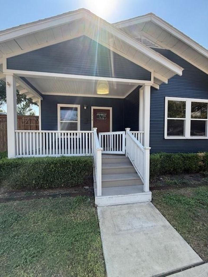 Welcome to 1314 Stewart Drive, an updated charmer in sought-after Kessler Square, just minutes from Bishop Arts. This beautifully remodeled 3-bedroom home features hardwood floors, designer lighting, a modern quartz kitchen, and a cozy eat-in dining area. A doggy door leads to the spacious backyard with a storage shed, and front yard maintenance is covered by the owner. All appliances, including washer and dryer are included. Enjoy effortless, lock-and-leave living in the heart of North Oak Cliff!