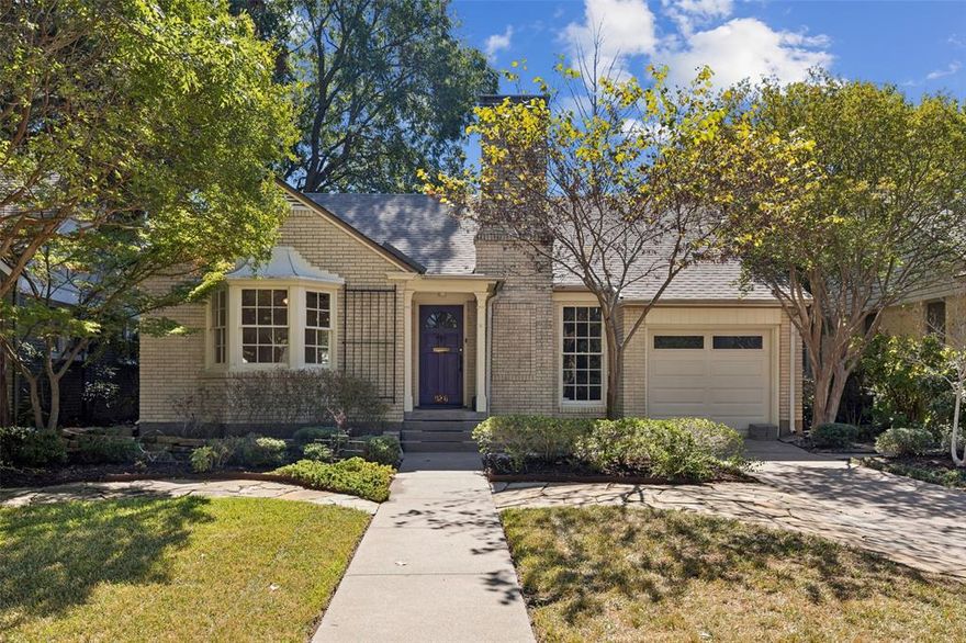Brimming with charm and framed by lush landscaping, this classic brick cottage blends vintage character with endless potential. The inviting front porch and lush landscaping set the stage for a home rich in original charm—think original wood floors, unique coved ceilings, floor-to-ceiling windows, art deco archways and a nice fireplace with gas logs. A spacious sunroom with French doors opens to a serene deck with arbor and an enchanting backyard. The kitchen, thoughtfully updated in 2003, features a Thermador Professional range, Sub-Zero Refrigerator and custom cabinetry. The converted attic offers flexible space for a home office or creative retreat. With fresh interior paint in 2025 and a new roof in 2022, this property is ready to shine. Perfectly positioned on a picturesque street in the heart of north Oak Cliff just minutes to Kidd Springs Park & Bishop Arts, it’s a rare opportunity to create your dream home while preserving its classic soul.
