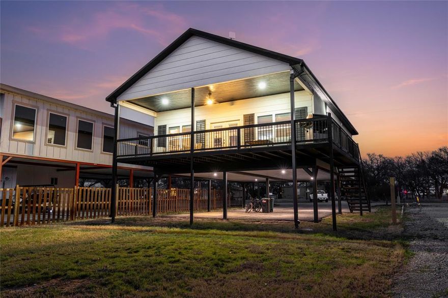 Don’t miss this rare opportunity to own a custom home on beautiful Lake Brownwood! Located within the highly sought after Hideout Neighborhood on Lake Brownwood without the HOA FEES.
This open-concept home features 3 bedrooms and 2 bathrooms, with two bedrooms downstairs and a spacious upstairs bedroom that can accommodate multiple beds—perfect for hosting family and guests. The home is elevated on stilts and built above the floodplain, helping reduce insurance costs while offering added peace of mind.
Whether you're looking for a relaxing vacation retreat or a strong income-producing VRBO opportunity, this property checks all the boxes. The private dock is constructed with durable Trex decking for long-lasting, low-maintenance enjoyment. Even better, the boat lift will convey with the sale, making it easy to get out and enjoy the water. 
Schedule your showing today and come experience your amazing new lake house on highly sought-after Lake Brownwood.
Lake life has never been so good!