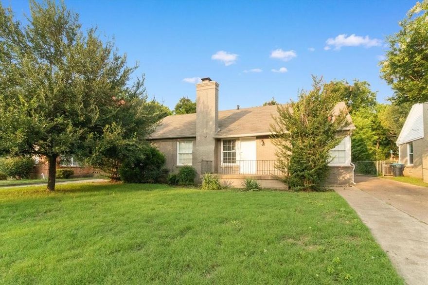 Charming home in the TCU area with a light-filled, open floor plan. Extensive updating including newer cabinets, granite kitchen countertops & stainless steel appliances, including a gas range. Beautiful hardwood floors in every room except the kitchen and bathroom. The large living room has a wood-burning fireplace. A knockout bathroom featuring an oversized shower and extensive subway tile. Large backyard with a 2-car detached garage. Quick possession is available.