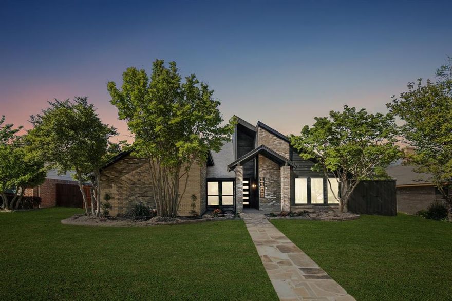 This is the remodel you’ve been waiting for.... Completely reimagined from top to bottom, 1109 Kenshire is a must-see stunner located in the highly sought-after Richardson ISD. Blending timeless design with modern luxury on a quarter acre lot, this move-in ready home offers 4 bedrooms, 3.5 baths and a half story flex living space that easily functions as a home office, game or media room providing flexibility for today’s lifestyle. Step inside to find white oak wide plank flooring throughout and a thoughtfully redesigned interior filled with natural light and sophisticated finishes. The designer chef’s kitchen is the heart of the home, showcasing premium appliances, custom soft close cabinetry, undermount cabinet lighting and elevated details such as a professional 48-inch 7 burner range, pot filler, equally impressive workstation sink, microwave drawer and show stopper 11 ft. double waterfall calacatta quartz stone island that makes everyday living and entertaining effortless. No detail has been overlooked in this comprehensive Full renovation with updated plumbing & electrical, *ALL SHINY & NEW*Interior & exterior HVAC system*Tankless gas water heater*Smart home & energy saving features with Ecobee thermostats,ring cameras, Ceiling fans, additional attic insulation,*rachio sprinkler system,*LED recessed lighting throughout & color changing LED bathroom mirrors. Out back, your private oasis awaits with a 8ft. privacy Cedar Fence,freshly sodded grass & Lush perennial plantings creating the perfect setting for relaxing Texas evenings or hosting friends and family. Situated in the established Richardson College Park neighborhood on an oversized lot, this home offers convenient access to the Telecom Corridor, UT Dallas, Cityline, WholeFoods, Parks, Trails, shopping, dining and entertainment while delivering the style, upgrades, and quality today’s buyers are searching for.