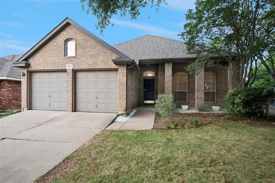 Beautiful three bedroom one story in one of Fort Worth's best kept secrets, Park Glen!  Fresh neutral paint gives the home a clean and bright feel.  The excellent kitchen features lovely large tile flooring, island, and beautiful white cabinetry. The fabulous large living room with fireplace is a great place for evening relaxation. The large primary bedroom with large walk in closet overlooks the spacious backyard. Good sized secondary bedrooms as well.  Park Glen is a wonderful master planned community with hike and bike trails, park and green space, and more.  Highly regarded Birdville ISD.