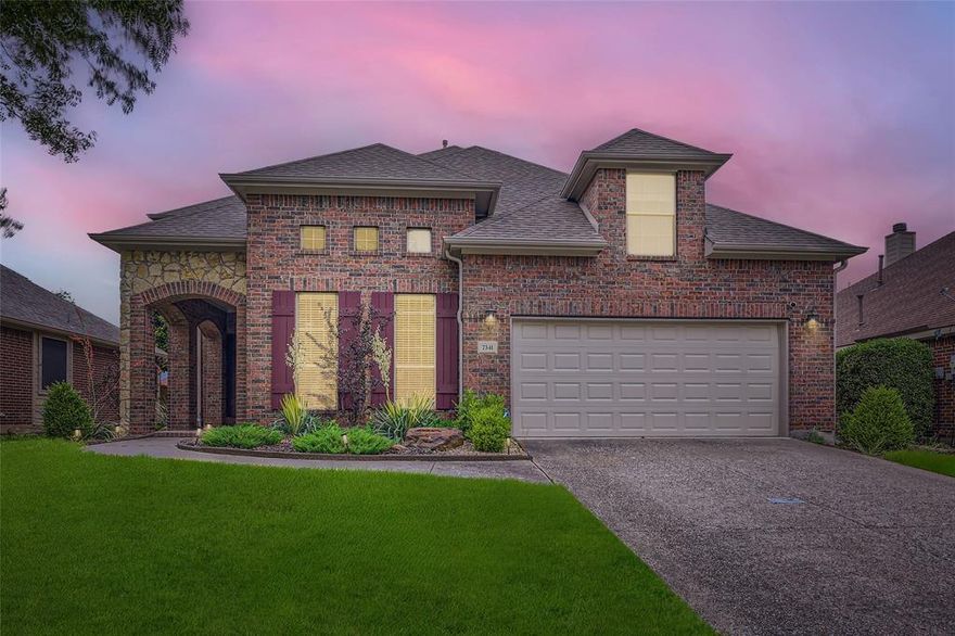 The charm of a Darling home in coveted Stonebridge Ranch? One need not say more, yet this home has so much more to tell about! The storage & custom cabinetry, well, you will just have to come experience it for yourself. Gorgeous wood floors, fresh paint & new carpet makes this home seem brand new. The open floor plan of kitchen w lg island, b- fast area, pantry, living space w fireplace & built-ins, along w the owner’s suite & an office tucked away in the front makes for the perfect 1st floor. A lg entry area, formal dining, pwd bath & laundry w sink completes the 1st floor. Upstairs is a large 2nd living space PLUS media room w bar. 2 of the upstairs bedrooms attach to a Jack & Jill bath. A walk-in storage area was designed w the option of a 5th bedroom. Unwind from or prepare for the day under the porch of your private landscaped backyard or the covered front porch. Be sure to note the proximity of this home to the park, Stonebridge Plaza & Aquatic Center, schools & other benefits.