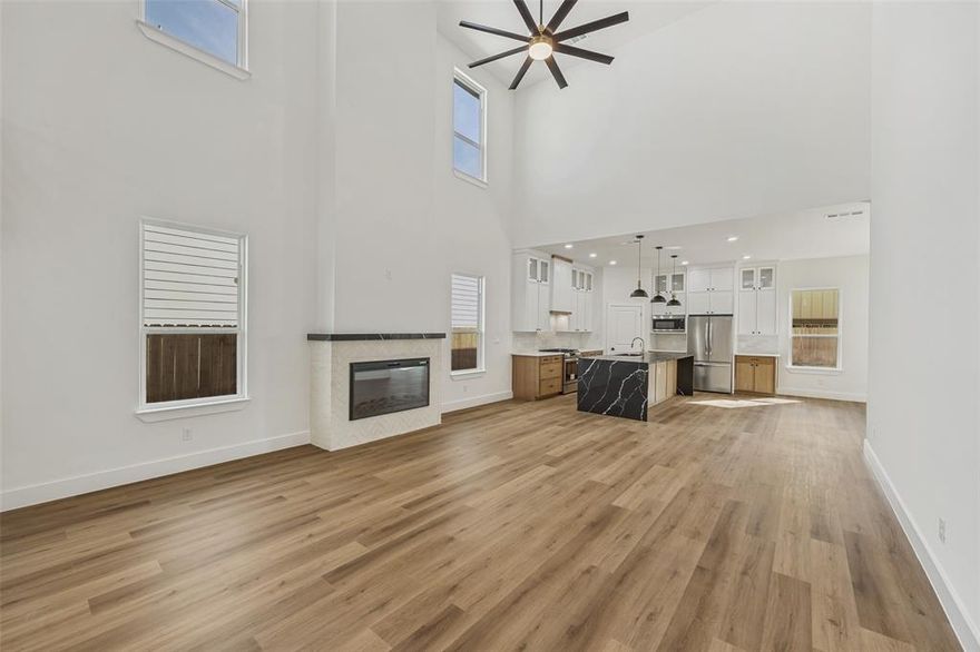 Just completed in 2026, this stunning new construction home blends elevated design with everyday functionality. Featuring 4 spacious bedrooms, one perfectly suited as a private study, this home offers a versatile layout to fit your lifestyle.

Step inside to soaring ceilings, an abundance of natural light, and a seamless open concept design ideal for both entertaining and daily living. The gourmet kitchen is a true centerpiece with custom cabinetry, stainless steel appliances, gas range, and an oversized walk-in pantry, all flowing effortlessly into the main living and dining areas.

A second living space adds flexibility and charm, complete with a stylish wet bar or coffee bar perfect for hosting or unwinding. Thoughtful touches like extra storage throughout and walk-in closets in multiple bedrooms ensure everything has its place.

The primary suite feels like a private retreat, featuring spa inspired finishes and an oversized closet designed with exceptional storage in mind.

Enjoy outdoor living on the covered patio, complete with a gas line ready for grilling. With luxury finishes throughout and intentional design at every turn, this home offers the perfect blend of comfort, style, and modern living.