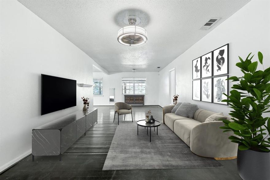 Charming and move-in ready, this 3 bedroom, 1.5 bathroom home blends modern updates with a fantastic location. Enjoy newly installed hardwood floors throughout and an updated kitchen with generous counter space, perfect for cooking and entertaining. The private backyard offers a covered patio for relaxing, plus a nature path leading to your own elevated deck with beautiful views. Freshly painted, this home sits in a peaceful neighborhood directly across from Gateway Park, where you can explore trails, play tennis, let the kids enjoy the playscape, or host gatherings in the pavilion. Keeton Golf Course is within walking distance, and Fair Park is just minutes away. With quick access to major highways, downtown Dallas is only a 15 minute drive, making this home ideal for both comfort and convenience.