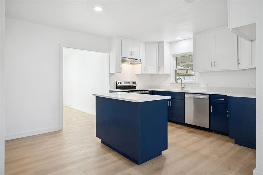 Discover this beautifully updated, spacious home in a prime Dallas location! Tastefully updated from top to bottom! There is a bonus secondary dwelling also fully remodeled, featuring 1 bed 1 bath, perfect for multi-generational living, guest quarters, or rental income potential. The main house features 1337 sq ft with four generous bedrooms, two fully renovated modern bathrooms, open living and kitchen with large island, new flooring, windows, stainless steel appliances, and stunning quartz countertops. Every detail, from fixtures and sinks to lighting, delivers quality and style. The approx 300 sq ft modern guest suite with private entrance includes open-concept living, a full kitchen, and a large bathroom with gorgeous shower. The property offers ample parking with a circular drive and covered carport. Whether you’re seeking a spacious family home or an opportunity for additional rental income, this property delivers exceptional value and versatile living options. Walking distance to the neighborhood elementary school. Private backyard views. Convenient access to shopping, dining, hospitals, the arts district and major Dallas attractions. Worth taking a look! Ask agent for details about 2% credit from preferred lender (based on the loan amount) for qualified buyers for rate buydown or closing costs.