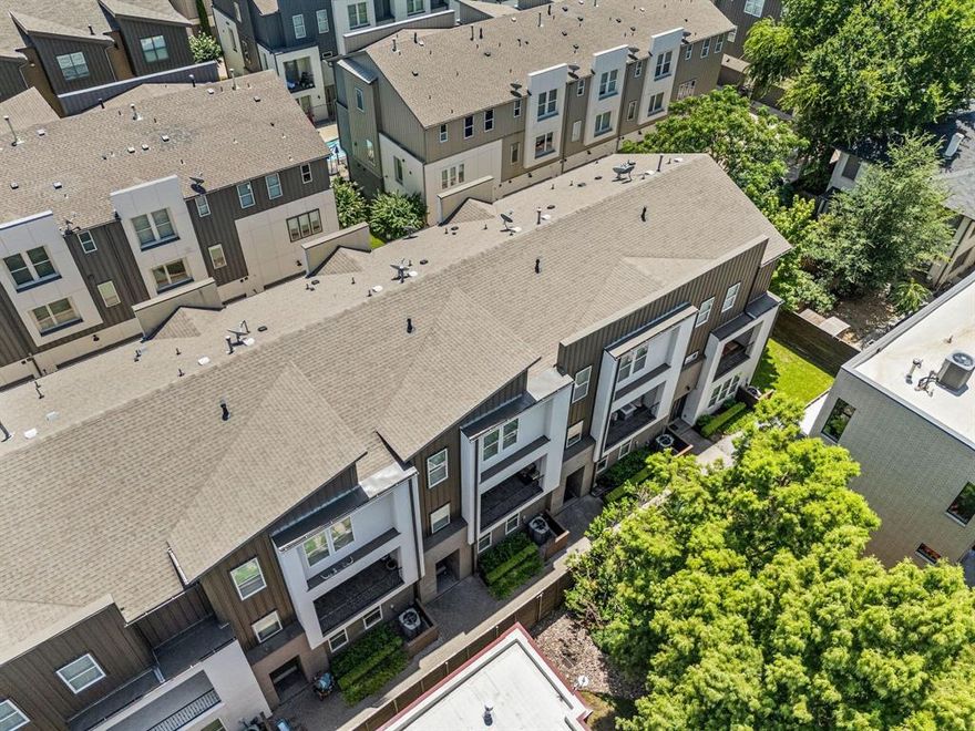 Experience luxury effortless living in the heart of Oak Lawn! This beautifully maintained three-story home offers the ultimate lock-and-leave lifestyle with an attached, oversized two-car garage with epoxy floors and is conveniently just minutes from Dallas Love Field, vibrant shops, and top dining. With water, gas, and utilities included in the HOA, you’ll enjoy true peace of mind and low-maintenance living and this HOA also includes a beautiful, glistening, gated community pool. Step outside to your private covered balcony, framed by mature trees and overlooking a serene community courtyard. Inside, the open-concept layout features hardwood floors, granite countertops, stainless steel appliances, and an eat-in kitchen with a large island and tons of storage options. A first-floor guest retreat with a bedroom and full bath provides privacy for visitors, while the third floor boasts the spacious primary suite with brand-new carpet, a walk-in closet, and an additional bedroom with bath. From comfort and convenience to location and amenities, this Oak Lawn gem truly has it all!