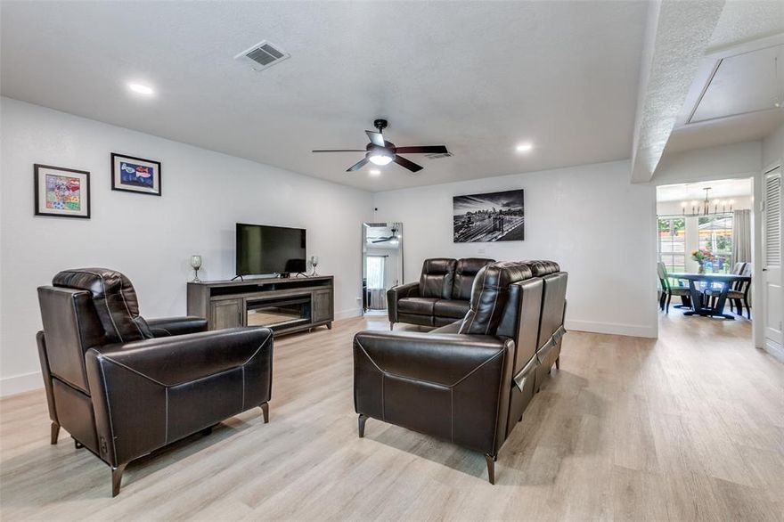 Step into homeownership with confidence in this beautifully refreshed 4-bedroom, 2-bathroom. Affordable, updated, and in a great location, this is the kind of home that makes first-time buying feel exciting, not overwhelming. This property offers modern updates, spacious living, and a location that makes everyday life easy. Bright, open layout with plenty of room to grow. Fresh paint and flooring throughout. Private backyard for weekend BBQs or peaceful evenings. Nestled in a quiet, well-connected area of Richardson, close to top-rated schools, parks, shopping centers, and dining options. Easy access to major highways makes commuting a breeze. Schedule your showing today and take the first step toward owning your future!