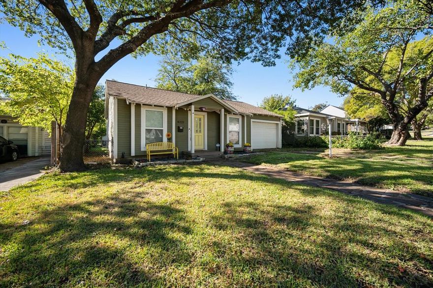 Ready to MOVE? This charming three-bedroom, two-bathroom craftsman home offers 1,248 square feet of thoughtfully maintained living space in the desirable Alamo Heights neighborhood is ready for you! Original hardwood floors flow throughout the home, creating warmth and character that perfectly complements the craftsman architecture.

The well-appointed interior features a relaxing clawfoot tub, oversized walk-in closets providing ample storage, and fresh paint throughout. One bedroom works beautifully as a home office for those who work from home or need a dedicated workspace. Modern updates include a tankless water heater and newer heating and cooling system, ensuring comfort and efficiency.

Step outside to discover wonderful mature shade trees and a convenient storage building for outdoor equipment and seasonal items. The home sits in pristine condition, reflecting careful maintenance and pride of ownership.

Location is everything, and this property delivers. You'll be walking distance from Central Market and numerous shopping options, while downtown Fort Worth, the cultural district, and Clearfork are just minutes away. The neighborhood offers excellent educational opportunities with Arlington Heights High School nearby, plus easy access to the peaceful Japanese Garden for outdoor recreation.

Daily conveniences are readily available with Trader Joe's close by for grocery needs, and the Train Station provides additional transportation options. This immaculate home combines historic charm with modern functionality in one of Fort Worth's most sought-after areas, creating an ideal setting for comfortable living with urban convenience at your doorstep.
