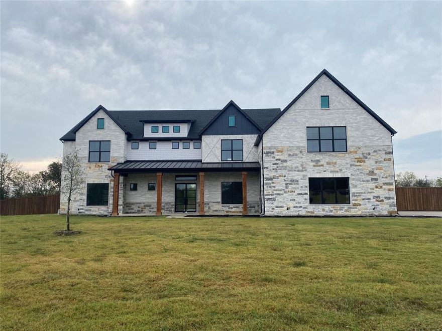 Remarks
Property Description: The Rushmore plan from the Cope Homes Luxury Series. This beautiful craftsman style home is located in the newest 1+ acre lot community in Princeton, Hidden Valley I. This home features a large open floorplan, two story ceilings, and an oversized 4 car garage. The kitchen features quartz countertops, Bar with Beverage Fridge, Kitchen Aid double ovens, gas cooktop, dishwasher and two large kitchen islands. First floor primary bedroom is oversized and features a seating area. The ensuite bath has a free-standing tub and dual shower heads in the walk-in shower. Other features include an office and large laundry room. The second floor has three bedrooms, two and a half baths, a game room with wet bar, and separate media room. A large multi-slide glass door opens to the covered patio with a wood burning fireplace. NO HOA! Add your own shop, apartment, storage on the 1+ acre lot! If this isn't your floorplan, we have several other homes currently under construction in Hidden Valley I! All information is deemed reliable, but not guaranteed.