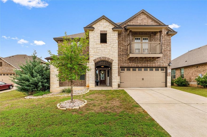 Tucked at the end of a cul-de-sac in Twin Rivers, this home gives room to spread out in a neighborhood with amenities and walk trails. 
Five bedrooms and three baths leave room, plus a home office, a bonus room, and a downstairs bedroom that flexes as a guest suite or mother-in-law setup. The kitchen anchors the main level with quartz counters, stainless appliances, an island built for homework and happy hour, and a walk-in pantry that holds everything. A formal dining sits off the entry, LVP runs through the main living spaces, and the primary bath pairs a separate shower with a double vanity. Out back, a covered patio overlooks a privacy-fenced yard. Then the neighborhood takes over. Residents of the Villages at Twin Rivers enjoy community amenities, including a lake with fountains and walking paths, a playground,
a swimming pool, tennis and pickleball courts, a fitness center, and a rentable clubhouse. Bear Ridge Golf Course and
Grille is also located within the community, operated separately. This property is zoned to the highly regarded Midway
Independent School District, with South Bosque Elementary conveniently nearby.