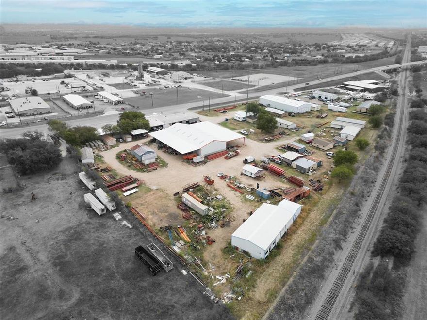 Discover an unparalleled commercial opportunity just outside city limits of Fort Worth. This expansive property boasts five metal shops ripe for leasing; one measuring 60 x 150 with 18ft walls. Second shop 62x132 with 20,724 sqft under roof with porch overhangs and 18 ft sidewalls. Third shop 40 x 120 with road frontage, lobby, private office and restroom. Third shop 40 x 75 with two small office space and restroom. Wether you are looking to capitalize on the current leases or explore new potential lease avenues, this property has you covered. Additional features include a dedicated office building with 1680 sq ft., two bedroom apartment with approximately 1290 sq ft, and various other structures. Ensuring self sufficiency, the property is equipped with both a septic system and well. A unique feature is the CB tower with its own channel. Comprising five distinct parcels being sold collectively to achieve the 8.85 acres. This is a rare investment gem that seldom surfaces in the market.