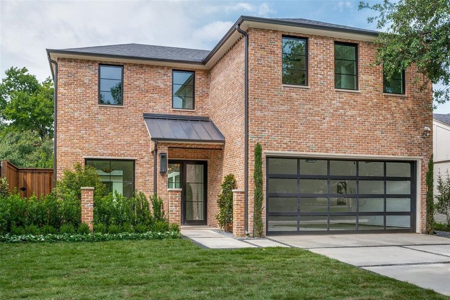 New McKinley Built Home embraces clean, classic lines, natural light, appropriate scale design and refined finishes. Walls of glass overlook the covered patio & pool-sized yard allowing for an inviting indoor-outdoor living experience. Open gourmet kitchen is designed at the heart of this home & seamlessly connects with Living and Dining Areas well suited for large groups or intimate gatherings.  A convenient DOWNSTAIRS Primary suite includes a spa influenced bath & a generous sized closet (20x10). Attractive light-filled Study or Living Lounge is adjacent to Entry. Upstairs are 2 bedrooms with ensuite baths, Game Room, with additional air conditioned space for a 4th bedroom, Exercise gym, a second office, or incredible storage. Enjoy the security of Highland Park Police, Fire & EMS plus access to the community's pool & tennis courts. Convenient location gives easy access to North Dallas or just minutes to Downtown and walk to Highland Park Village dining & shopping. Completion in June