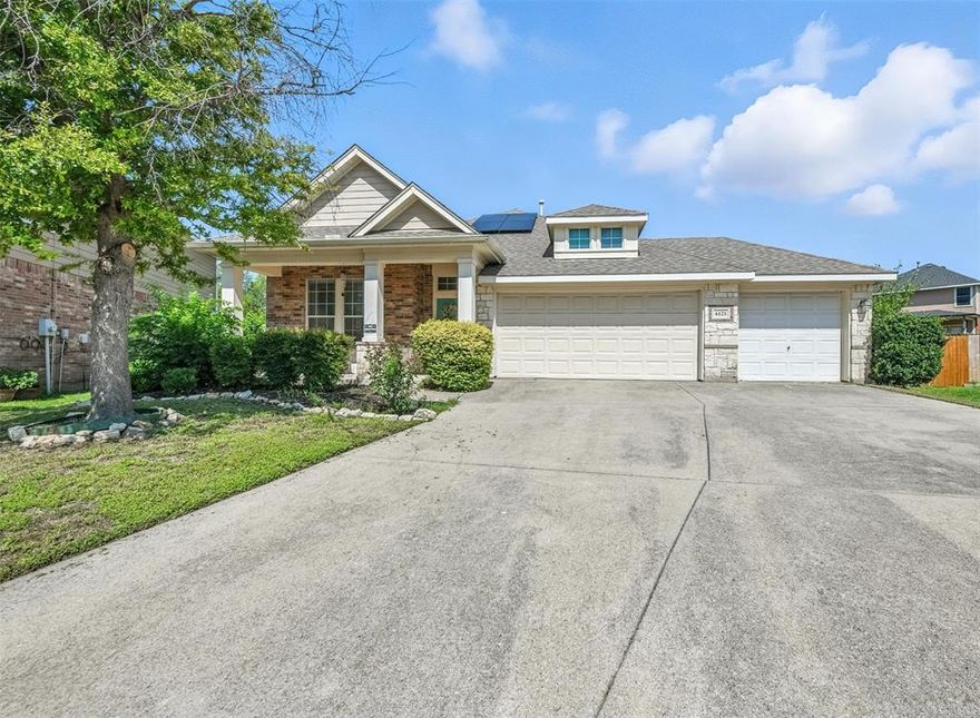 Welcome to this beautiful 3 bed, 2 bath nestled on a spacious oversized lot in a quiet cul-de-sac! This thoughtfully designed split floor plan offers the privacy and comfort you're looking for, with a stunning master suite featuring a walk-in closet, double vanity sinks, and a relaxing tub. The heart of the home is the inviting living room complete with a cozy fireplace - perfect for chilly nights! Entertain with ease in the formal dining area or at the built-in dry bar. Additionally, there's a versatile flex space that's ideal for a home office, playroom, or creative studio. The open modern floor plan is light-filled and stylishly updated, giving a warm, welcoming feel throughout. The home also includes a 3 car garage, refrigerator, washer, and dryer-everything you need for a SEAMLESS MOVE-IN experience. Located just 20 minutes from the stockyards, you'll enjoy both the charm of this quiet neighborhood and easy access to city amenities. Don't miss out on this rare leasing opportunity!