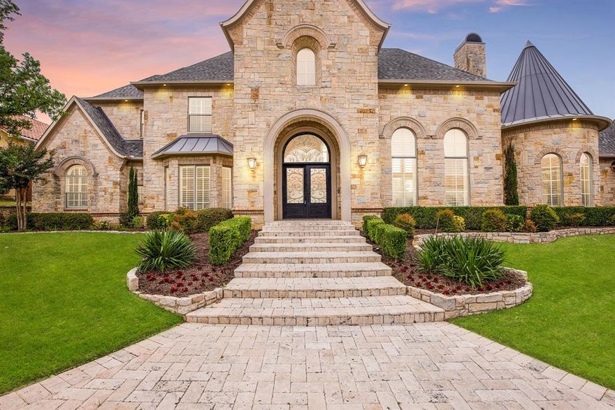 Stunning home located in the prestigious Guard Gated Starwood community. This exquisite home has six bedrooms on a spacious lot w backyard oasis that is perfect for relaxation & entertainment.  As you enter you are greeted by a grand foyer that leads you to a spacious living area that is flooded with natural light. The living area features high ceilings & a cozy fireplace adjacent to the dining rm. The gourmet kitchen has SS appliances, a large island & a breakfast nook that overlooks the incredible backyard. The primary suite features a luxurious spa-like bath w jetted tub & walk in shower, dual vanities, & walk-in closet. Media & two additional beds w en suite bath down. Upstairs you will find three large additional beds all with en-suite baths. The backyard oasis features a sparkling pool, spa, lush landscaping, & a covered veranda that is perfect for outdoor entertainment. Gated four car garage w porta cache. Don’t miss this opportunity to own this exceptional property!