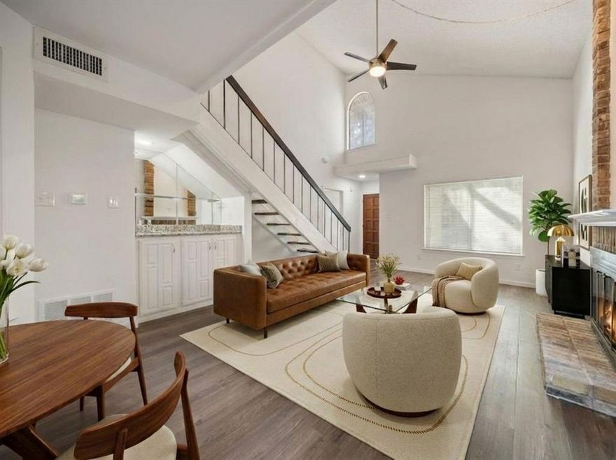 Welcome to 14151 Monfort Drive #302, a thoughtfully refreshed North Dallas condo offering 2 bedrooms, 2 bathrooms, and a versatile bonus room with a closet, all just minutes from the Galleria and approximately 15 minutes to Dallas Love Field Airport.
Freshly updated with new flooring and paint, this home feels clean, bright, and completely move-in ready. The open-concept living and dining areas create an easy flow for both everyday living and entertaining, with natural light enhancing the warmth of the space.
In addition to the two bedrooms, a flexible bonus room provides the perfect setup for a home office, nursery, or in-home gym, giving you options to fit your lifestyle without compromising space.
Enjoy both indoor and outdoor living with a private fenced patio just off the kitchen - ideal for morning coffee, outdoor dining, or pets, as well as a balcony off the upstairs primary suite, offering a quiet, tucked-away retreat.
Set in one of North Dallas’ most connected neighborhoods, you’re just minutes from The Galleria Mall, Prestonwood Town Center, and Village on the Parkway, with endless shopping, dining, and entertainment nearby. Commuting is effortless with quick access to 635 and the Dallas North Tollway, while Dallas Love Field Airport is just a short drive away, ideal for frequent travelers.                                            
This home offers the perfect balance of low-maintenance living, fresh updates, and a location that keeps you close to everything.