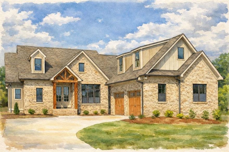 Build-to-suit opportunity in the gated Waters Edge community just outside of Athens. This proposed new construction home will offer 3 bedrooms, 2.5 baths, and a split floor plan on 2 acres, giving buyers the opportunity to personalize many of the finishes. Buyers may have the option to select items such as brick color, paint colors, flooring, countertops, and other design elements to make the home their own.
The planned layout features a spacious primary suite with dual sinks, a separate tub and shower, and a walk-in closet. The open-concept living area will include a wood-burning fireplace and a large kitchen open to the living space, ideal for everyday living and entertaining. Additional features include a 2-car garage and a convenient half bath. Other floor plans and modifications may be available through the builder, providing flexibility for buyers looking to tailor the home to their needs.
Waters Edge is a peaceful gated community located just outside Athens and offers excellent amenities, including a community pool, pickleball courts, and a boat ramp less than a mile from the homesite. Enjoy the privacy of acreage living with the benefits of a well-maintained lake community.
Home is to be built. Final specifications, finishes, and selections may vary depending on buyer choices and builder plans.