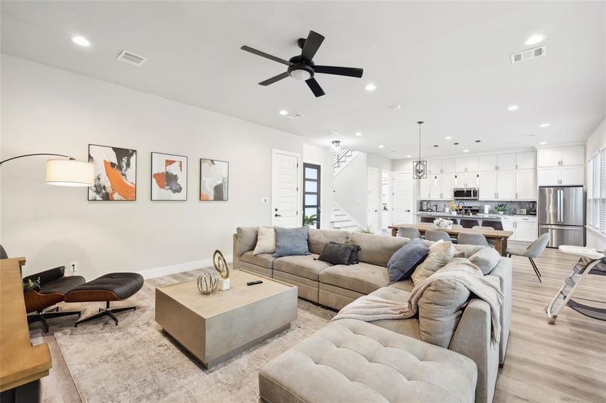 Ready-to-move-in modern home with elegant design, featuring a spacious two-story open floor plan highlighted by a beautiful wrought iron staircase railing and a private balcony. This property offers stylish finishes and a bright, open layout perfect for both comfortable living and entertaining.

Located in the heart of Dallas, the home also features a very large backyard, providing plenty of space for outdoor living, gatherings, or future improvements.

The property is currently operating as a successful Airbnb since March of 2023, generating over $5,000 per month in income, making it an excellent opportunity for both homeowners and investors looking for a strong short-term rental property.

Don’t miss this unique opportunity to own a modern, income-producing property in a prime Dallas location. 

Any numerical statements regarding square footage, room dimensions and or lot size are approximations only and have not been verified by Seller or Broker. Buyer is advised to investigate the condition and suitability of all aspects of the property, including but not limited to the foregoing