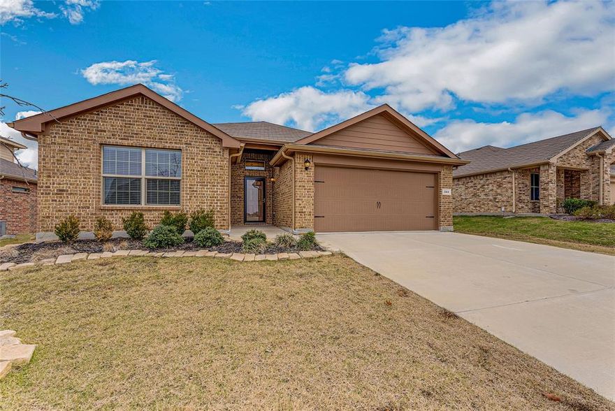 This is an immaculate move in ready Ponder home in Remington Park subdivision,  that has been well taken care of and upgraded since first purchased in 2017. 

All carpet has been removed and replaced with Laminate flooring.  There is hard surface flooring throughout home! Second bathroom has been remodeled and includes a walk in shower for easy access.  New AC installed in 2021, new dishwasher, and new electric range. 

Paint has been redone and updated.  Home includes refrigerator, washer, and dryer.  Home has an open concept kitchen with beautiful granite countertops and large island ready to entertain guests in the living room area.  

In this location you will have the benefits of Ponder ISD! Small town living, yet still close to all major shopping needs.  

Home is ready for you to move in and make it your own!