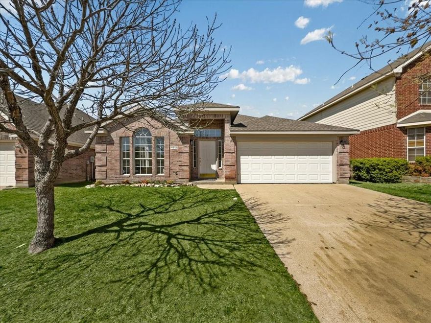 Beautifully updated home blending durability, comfort, and convenience in Fort Worth. Featuring commercial-grade scratch-resistant flooring throughout, an upgraded kitchen with granite countertops, new cooktop, and double oven, plus a fully renovated primary bathroom with a large walk-in tile shower and custom glass enclosure. Located in the established Stone Meadow community with access to walking trails, parks, and a community pool. Conveniently located approximately 10 minutes from H-E-B, Target, Starbucks, and dining at The Shops at Chisholm Trail Ranch, and only 15 minutes from Clearfork and Downtown Fort Worth. Quick access to Chisholm Trail Parkway makes daily commutes and weekend plans effortless. Zoned to Crowley ISD and surrounded by the growth and conveniences buyers are looking for.