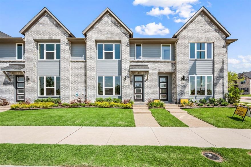 CADENCE HOMES JULIA floor plan.  Open 2 story townhouse floor plan highlights: 2 Car Garage, Open-Concept Floor Plan, Storage-Focused Kitchen Design, Convenient 2nd Floor Laundry, and more!  Introducing the Julia Modern Floor Plan townhouse, an enchanting 3-bedroom, 2.5-bathroom abode offering a remarkable 1689 square feet of living space. This two-story marvel stands poised for sale, ready to embrace you as its new homeowner. Step inside to discover a harmoniously integrated open floor plan, seamlessly merging the living, kitchen, and dining areas on the first floor. Revel in the comfort of abundant natural light flooding the living space, while the U-shaped kitchen boasts a spacious walk-in pantry, inviting culinary adventures and ample storage. The owner's entry from the rear 2 car garage adds a touch of convenience to your daily routine, ensuring effortless transitions from car to home.  MOVE IN READY NOW!