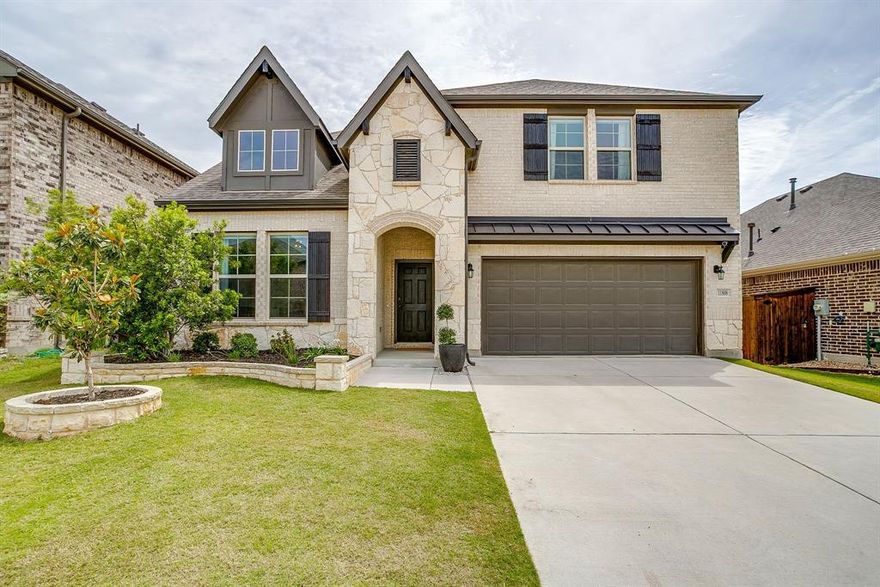 Welcome to 11808 Toppell Trail in Haslet, Texas, where thoughtful design meets everyday comfort. This 4 bedroom, 3 bathroom two story home offers a refined feel well beyond builder grade, with carefully selected upgrades that add both style and function.

Step inside to engineered hardwood flooring that flows throughout the main level, complemented by custom drapery and elevated lighting fixtures that create a warm and inviting atmosphere. The living area centers around a stone gas fireplace, creating a natural gathering space for both quiet evenings and entertaining.

The kitchen is designed with both beauty and functionality in mind, featuring quartz countertops, stainless appliances, a spacious island with sink, a walk in pantry, and a dedicated wine or coffee bar. Just off the kitchen, the breakfast nook includes built in bench seating, perfect for casual meals and everyday moments.

The primary suite offers a comfortable retreat with a garden tub, separate shower with bench, and a well designed layout. Throughout the home, you will find ample storage, ceiling fans in all bedrooms, and thoughtful details like a built in mud bench to help keep things organized.

A downstairs bonus room or office provides flexibility for work or additional living space, while upstairs offers an open flex space to fit a variety of needs. Roller shades are installed in three of the four bedrooms.

Additional items may be available for negotiation, including the refrigerator, washer, dryer, wine fridge, and outdoor play set.

This home blends upgraded finishes with practical features, creating a space that feels both elevated and comfortable for everyday living.