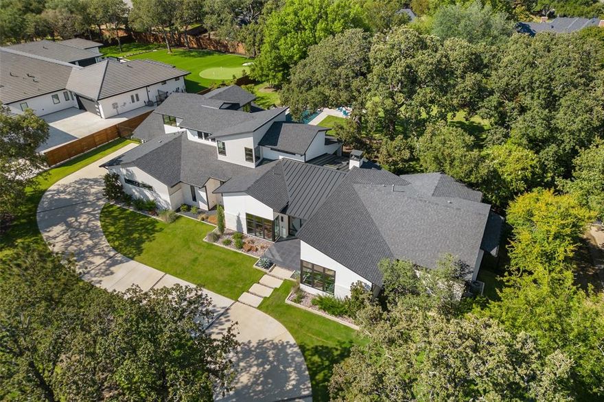 No HOA!! Beautifully nestled on 1 Acre and minutes from Southlake Town Square. This luxurious single-family home offers an impressive 5,389 square feet of living space, perfectly suited for those seeking an elegant and spacious residence. As you step inside, you'll be greeted by the grandeur of this home. The open floor plan seamlessly connects the living areas, creating a sense of unity and flow. The spacious rooms are adorned with high-end finishes and exquisite details, adding a touch of sophistication to every corner. With 5 bedrooms and 5.1 bathrooms, this home provides ample space for everyone to unwind and relax. Sliding door opens to screened in porch with cozy fireplace, sitting area and built in grill. Discover backyard sanctuary with mature trees, fire pit, custom pool, perfect for those warm Texas summers. The 3rd bedroom on first floor is currently used as home gym, which could also be media room.