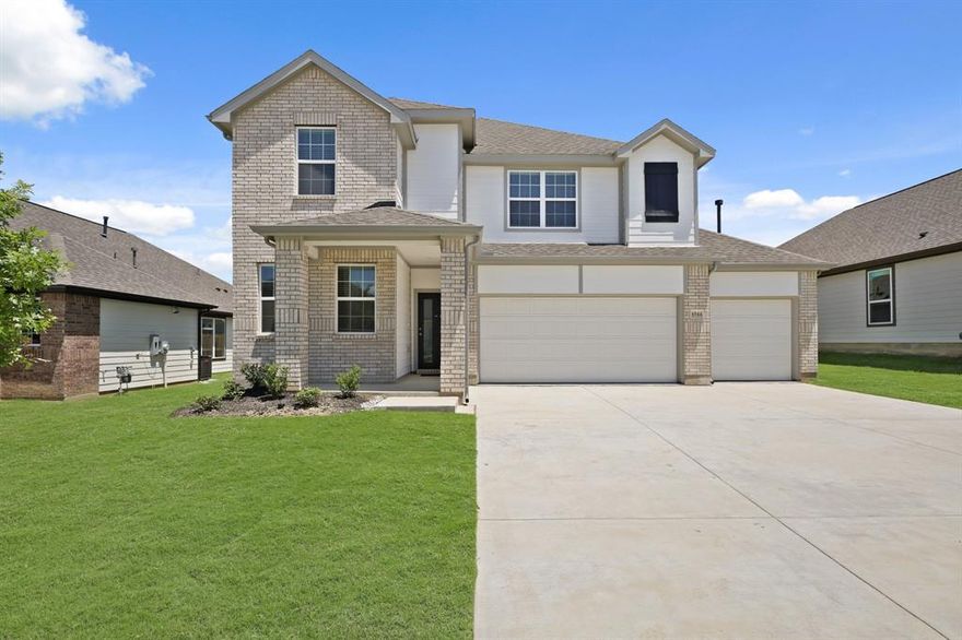 Welcome to Rocky Creek Crossing, Legend's newest community in Fort Worth, TX! The Emilia floor plan is a spacious two-story home with 5 bedrooms, 3.5 baths, study, HUGE game room, and 3-car garage. This home has it all, including a fireplace and vinyl plank flooring throughout the common areas! The gourmet kitchen is sure to please with 42 inch cabinets and quartz countertops! Retreat to the first-floor Owner's Suite featuring a beautiful bay window, granite countertops, an extended shower, and a spacious walk-in closet. Enjoy the great outdoors with a sprinkler system and a covered patio! Don’t miss your opportunity to call Rocky Creek Crossing home, schedule a visit today!