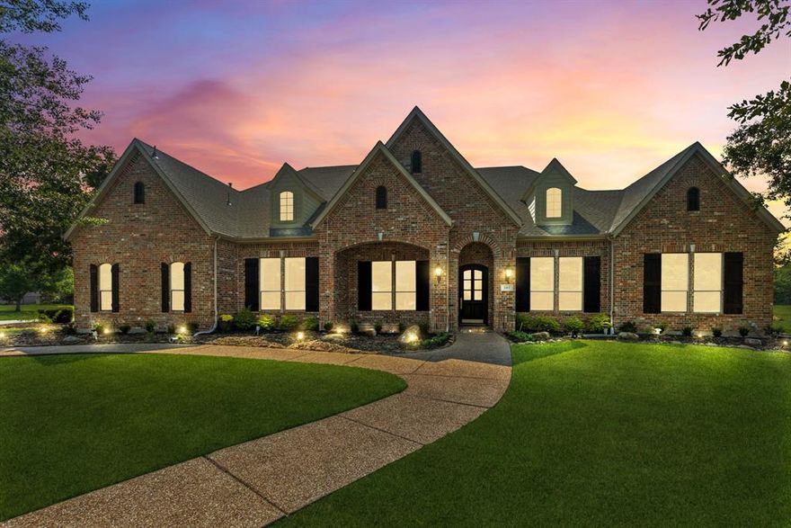 MOTIVATED SELLERS! Beautiful 5-bedroom estate set on a peaceful 2.1-acre lot in the highly sought-after Lovejoy ISD. Built by Paul Taylor, this 1.5 story home is designed for both luxury and livability, offering expansive living spaces and a true backyard oasis. The resort-style outdoor retreat features a sparkling pool and spa, perfect for entertaining guests or relaxing on a cool summer night. Inside, rich hardwood floors flow throughout inviting living areas, while the gourmet chef’s kitchen anchors the home with granite countertops, premium Viking appliances, and an oversized island ideal for gathering. With 5 spacious bedrooms, a large private office, plus a dedicated media room and game room, this home offers incredible flexibility for today’s lifestyle. A rare opportunity to enjoy refined living, generous space, and access to top-rated schools. BONUS: Preferred lender is offering a one-point concession toward rate buy-down or closing costs for qualified buyers.