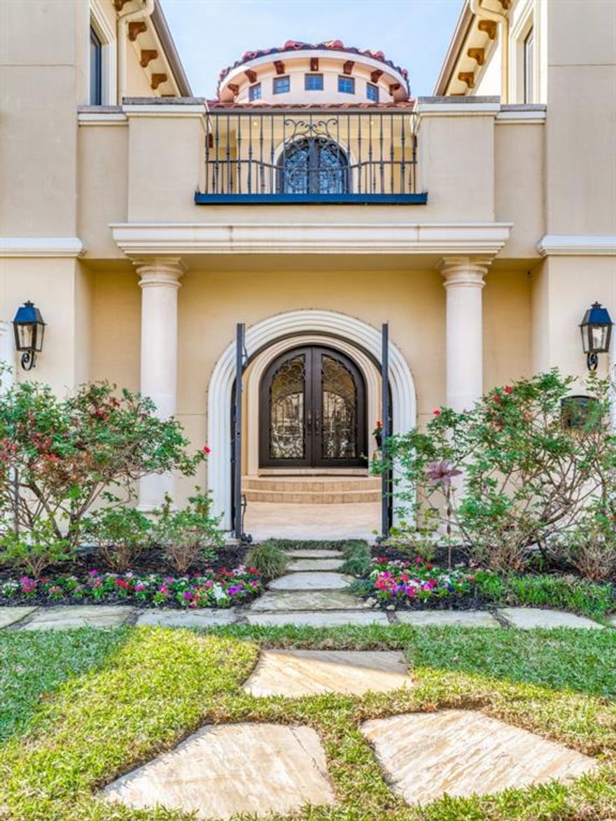 Beautiful mature tree-lined frontage on a quiet street leads to a meticulously maintained Mediterranean inspired home. Light filled spaces with high ceilings, chef inspired kitchen island with gorgeous granite, mudroom, and walk-in pantry overlooking fabulous outside pool and logia with an outdoor shower. Wine bar in kitchen all opening up to huge family room and dining room. Four fireplaces throughout this Mediterranean home. Amazing office downstairs, 4 bedrooms up and fabulous gameroom with entertaining bar. The primary suite is stunning with newly updated primary bath with separate shower and tub and double vanities! Amazing block in Highland Park that is walking distance to Bradfield Elementary and Highland Park Village. Truly a must see!