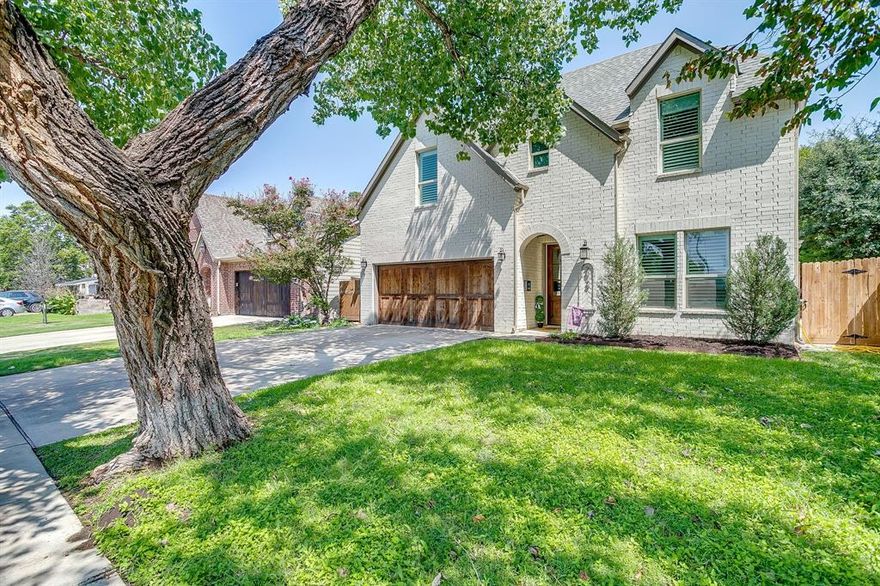 Gorgeous 2018 build just over a mile from TCU! This 4 bedroom, 2.5 bath home is the definition of turnkey living—with furnished main living spaces, appliances, and kitchen essentials included—truly move-in tomorrow. The thoughtful split floor plan offers two bedrooms and baths down, including a spacious primary suite with dual vanities, stand-up shower, garden tub, and a massive walk-in closet with custom cabinetry. Upstairs you’ll find two additional bedrooms, a full bath, and a second living area—perfect for guests, roommates, or game-day gatherings. This open concept home includes engineered hardwood floors, granite countertops, stainless steel appliances, plantation shutters as well as walk in pantry, separate laundry room and spacious two car attached garage. The oversized backyard is the real showstopper, designed for fun and function with a covered patio, artificial turf, and a 6-foot privacy fence. From Saturday tailgates to evening relaxation, this yard delivers endless possibilities with no maintenance required. This home is being offered with the washer, dryer, fridge, furniture in the primary suite and main living areas, plus small appliances, plates, and utensils—all included—making it the perfect option for out-of-town parents seeking an easy TCU investment property or anyone wanting style and convenience in Fort Worth. Zoned for highly rated Lily B. Clayton Elementary and just minutes from the Fort Worth Zoo, premier retail and dining, biking trails, museums, and entertainment. Truly the total package of convenience, style, and low maintenance in an unbeatable location.