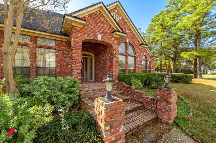 Corner Lot with Inground Pool. Large living room with see through fireplace. Remote primary bedroom with double walk in closets. Fresh paint and ceramic tile flooring. Beautiful granite countertops in kitchen with plenty of cabinets. Newer dishwasher and more. Almost new tile in kitchen, breakfast, and sunroom. Off the garage is an upstairs bonus room. Out back has an inground pool and a privacy fenced yard. Do you know how much fun one would have around that pool and covered patio? Trust me, it would be fun. Nice.