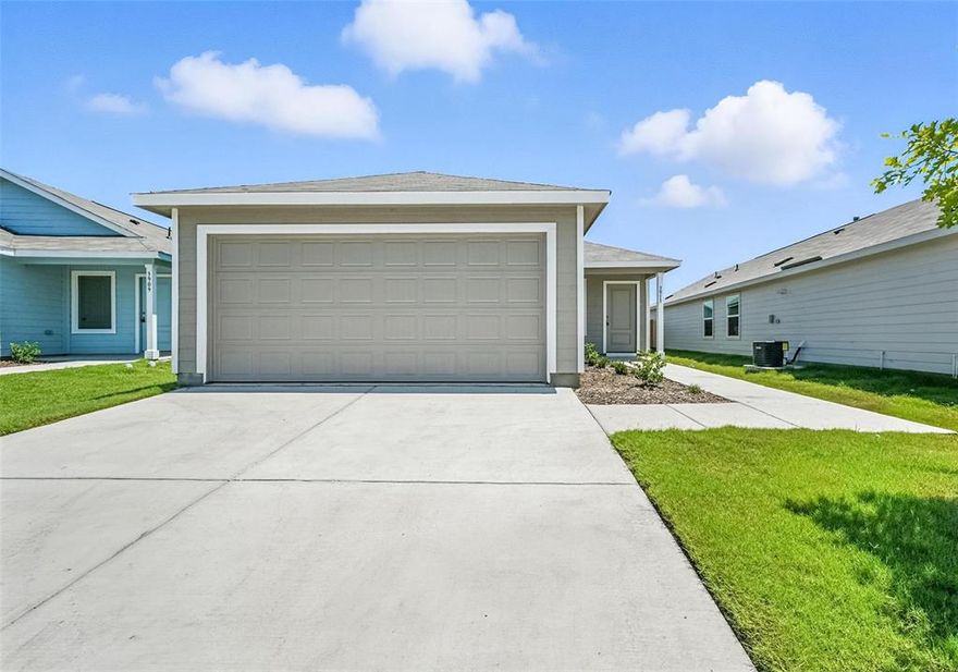 MOVE-IN SPECIAL: NOW OFFERING 2 WEEKS FREE RENT WITH QUICK MOVE IN!

Brand New 2025 Construction in Prime Location!

Be the first to live in this stunning 3-bedroom, 2-bathroom home offering modern comfort and stylish finishes throughout. With 1,266 sq. ft. of thoughtfully designed living space and a spacious 2-car garage, this home checks all the boxes for convenience and functionality.

Enjoy the sleek beauty of quartz countertops, durable vinyl plank flooring, and plush carpet in the bedrooms for added comfort. The open-concept kitchen features stainless steel appliances, including a refrigerator, and flows effortlessly into the main living area—perfect for entertaining or relaxing.

The primary suite includes a large walk-in closet and private en-suite bath. Step outside to your fully fenced backyard, ideal for pets, play, or weekend gatherings.

High-speed fiber internet is already set up for an additional $50 monthly—this is not an optional fee, so you’ll be seamlessly connected from day one. 

Located in a vibrant community with resort-style amenities including:

* Swimming pool
* Scenic walking trails
* Serene ponds
* Neighborhood park

This is your chance to enjoy new construction living in a community designed for lifestyle and leisure. Don't miss out—schedule your showing today!