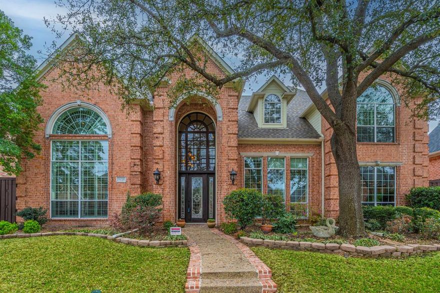 Beautifully updated North Dallas home in the desirable Oaktree community, offering 5 bedrooms, 4.5 baths, and approximately 4,746 sq ft of elegant living space. Spacious open floor plan features a chef’s kitchen with stainless steel appliances, double ovens, walk-in pantry, wet bar, and abundant cabinetry—perfect for entertaining. Private wood-paneled study adds warmth and character. The luxurious primary suite includes a spa-inspired bath with soaking tub and body sprays. Step outside to your backyard oasis with pool, spa, and wading pool. Additional highlights include three fireplaces, plantation shutters, a 3-car garage, and numerous updates including HVAC and foundation work. Conveniently located near major tollways, shopping, and Plano ISD schools.