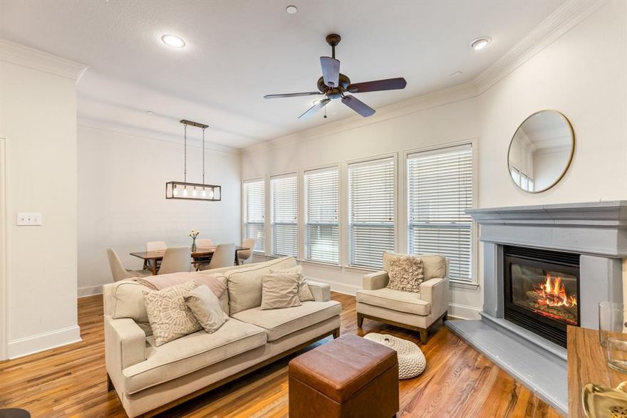 Discover this beautifully maintained 3-bedroom, 2.5-bath townhome that perfectly blends comfort and style. From the moment you step inside, you’ll notice the elegant hardwood floors, open-concept layout, and abundance of natural light that create a warm and inviting atmosphere. The oversized primary bedroom offers generous closet space and a private ensuite bath, while the secondary bedrooms provide flexibility for guests, a home office, or hobbies. Enjoy the private balcony with amazing views—ideal for morning coffee or evening relaxation. Modern finishes and stylish details throughout make this home truly stand out. Conveniently located just minutes from Exall Park, Baylor Medical Center, Uptown, Downtown, Knox Henderson, Deep Ellum, Klyde Warren Park, and the Dallas Arts District. You’ll be close to the city’s best dining, shopping, nightlife, and entertainment. This townhome offers the perfect mix of comfort, convenience, and urban lifestyle—ready for you to call home!