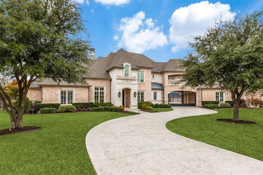 Beautiful Luxury Estate on approximately three quarters of an acre lot, located in the prestigious gated Wimberly Place. The backyard is a true paradise, featuring a sparkling pool & spa, w fireplace, outdoor grill & kitchen. The expansive yard offers plenty of space for outdoor activities & gatherings. A dramatic foyer welcomes you inside w soaring ceilings & high-end finishes throughout. Home offers a large Executive Study, formal dining rm w butler’s pantry, second bedrm w ensuite bath down. The family rm has walls of windows w backyard views & is open to the chef’s kitchen w a planning desk & equipped w top-of-the line appliances, ample storage, & wine closet. Hard to find downstairs media & walk in wet bar. Primary bedrm has sitting area, spa like bath w dual vanities, separate shower, & large walk-in closet. This masterfully designed floorplan continues upstairs to three large bedrms each w ensuite bath, game rm, additional flex rm & a five car garage make this the perfect home.