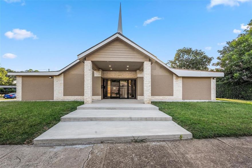 **A MUST SEE**  Remarkable opportunity for this beautiful Church in West Dallas in great condition!  Centrally located with easy access to and through downtown Dallas. Almost 5,000 sq. ft. of space and is Zoned Commercial for Church use! No need to rezone.  Fully equipped church includes furnishings, updated kitchen and bathrooms, and workshop areas.  Plenty of parking!  Make your appointment to take a tour!