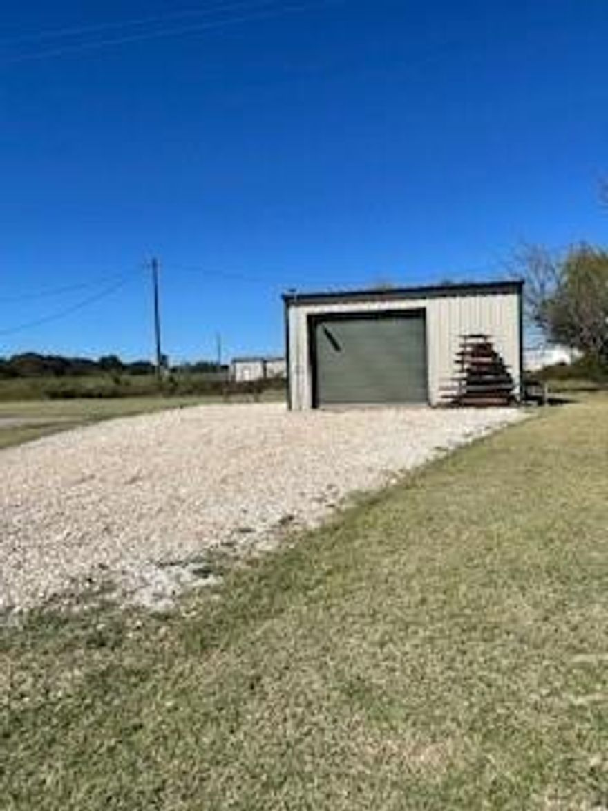 ACREAGE WITH SHOP AND ALL UTILTIES INCLUDED!!! That's right, this small acreage, located outside the city limits, already has the water meter, electric meter and a septic installed. All you need to do is move a mobile home on the prepared site, or park your RV to live in or use for the weekend. Need a place for the boat or to store your jet skis?  Well, there is a great 24x24 shop with metal roof, electric and concrete foundation. It has a rollup door and metal door on the side. Great driveway and extra parking. What else needs to be done? Nothing, except you call and make an offer. Current survey provided. 
Shop can be shown but only with Owner or agent present as there are personal items and equipment in the shop. 
All information is deemed to be reliable, but should be verified by the buyer and the buyer's agent.