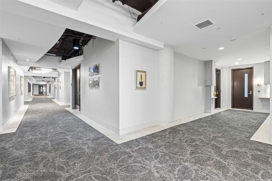 Your pied-à-terre awaits! This super urban-luxe condo at Montgomery Plaza Residence #1535 is a stylish 1-bed, 1-bath condo spanning 946 SF in the iconic 1928 brick-and-concrete structure minutes from Fort Worth’s vibrant Cultural District. Step inside to discover a contemporary design complete with wood, tile, and carpet flooring; a galley kitchen with dual sinks, stone counters, pantry, and built-in fridge - modern fixtures and designer lighting and contemporary flair. The bathroom features dual sinks, separate shower and oversized garden tub. Montgomery Plaza Residents enjoy 24-hour concierge, the city's largest rooftop pool deck, wellness facility, and a 15-seat theater on the amenity level. With frontage stretching across the West 7th corridor’s retail, cultural, and dining hubs — including Target, Crockett Row, Dickies Arena — plus easy access to Downtown in under 7 minutes, this unit blends modern convenience, creative energy, and boardwalk-style urban village lifestyle. Convenience is everything at Montgomery Plaza! Come see why this building is continuing to thrive with luxury living mixed with a fast pace lifestyle!