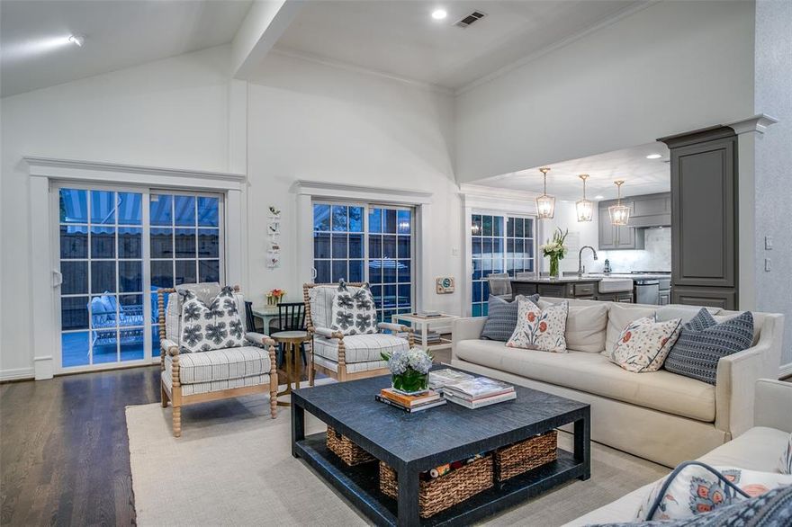 Devonshire gem, completely refreshed and remodeled in 2017! Situated on a 66 x 126 lot, 3445 sqft expands to 4 bedrooms & 4 baths. Primary suite and guest room on first level, both with en suite baths. 2 other bedrooms, jack & jill bath, and oversized family room upstairs. Generous living spaces with thoughtfully designed open-concept floorplan and hardwood floors throughout. Kitchen features SS appliances, marble countertops, eat-in kitchen, and ample storage. Backyard was completely turfed in 2022, with newly added Flagstone back patio and retractable sun shade. Backyard is accessible from primary suite as well. Private wooden fence added to front side yard. Beautiful wallpaper added in dining room and primary suite. Walk-in wine room. 2 car attached garage with circle driveway. This home truly has it all!