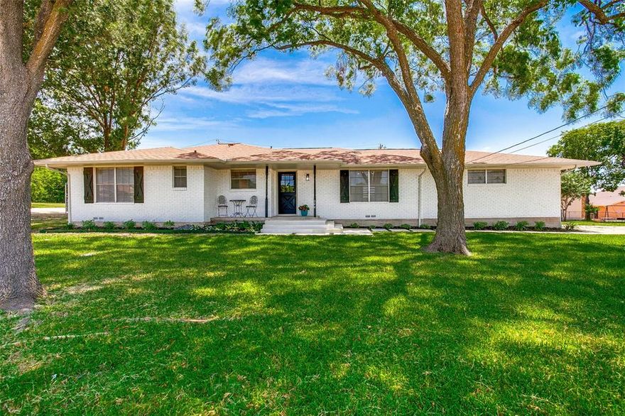 End of Year Special.  $2500 for the first 6 months with an 18 month lease agreement.  Rent will increase to $2800 for the 7th - 18th month.  Owners will consider short term lease at a higher monthly rate.  Sitting on just over a half acre treed lot in sought after Sunnyvale, this charming home offers plenty of space with 3 large bedrooms all with walk in closets, 3 full baths, 2 dining areas, and 2 living areas. Beautifully remodeled with hardwood flooring, stylish lighting and hardware, fresh paint, master bathroom with walk in shower and custom barn door.  Plenty of storage throughout, large closets, open shelving, SS appliances, breakfast bar, split bedrooms, and more. Great outdoor space with large wood deck and fenced yard.  Award winning schools with opportunities for students to excel in what they are passionate about, whether it be FFA, Band, Sports, Theatre, or Music... Sunnyvale ISD offers it all!  Owners will consider short term lease at a higher monthly rate.